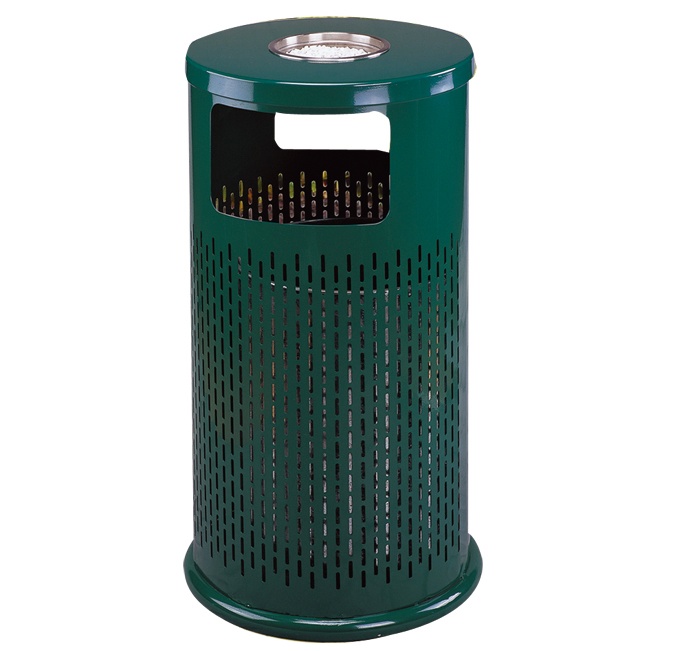 山東圓形果皮箱，東營廣場垃圾桶